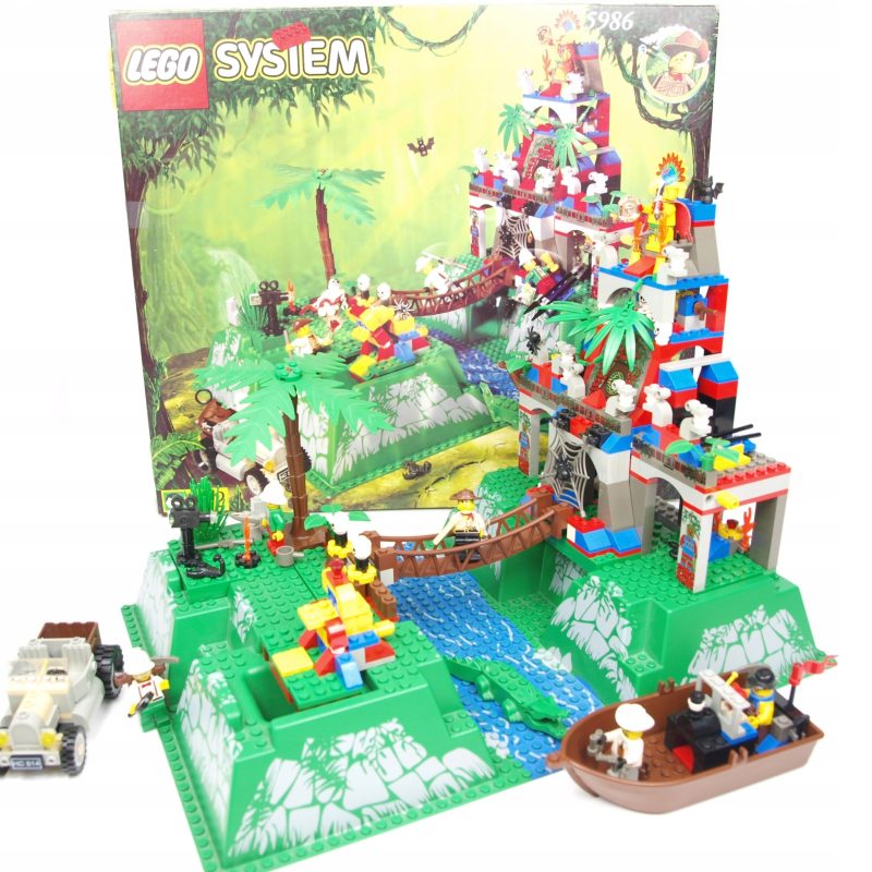 LEGO Adventurers Jungle 5986 Amazon Ancient Ruins Lata 90 System