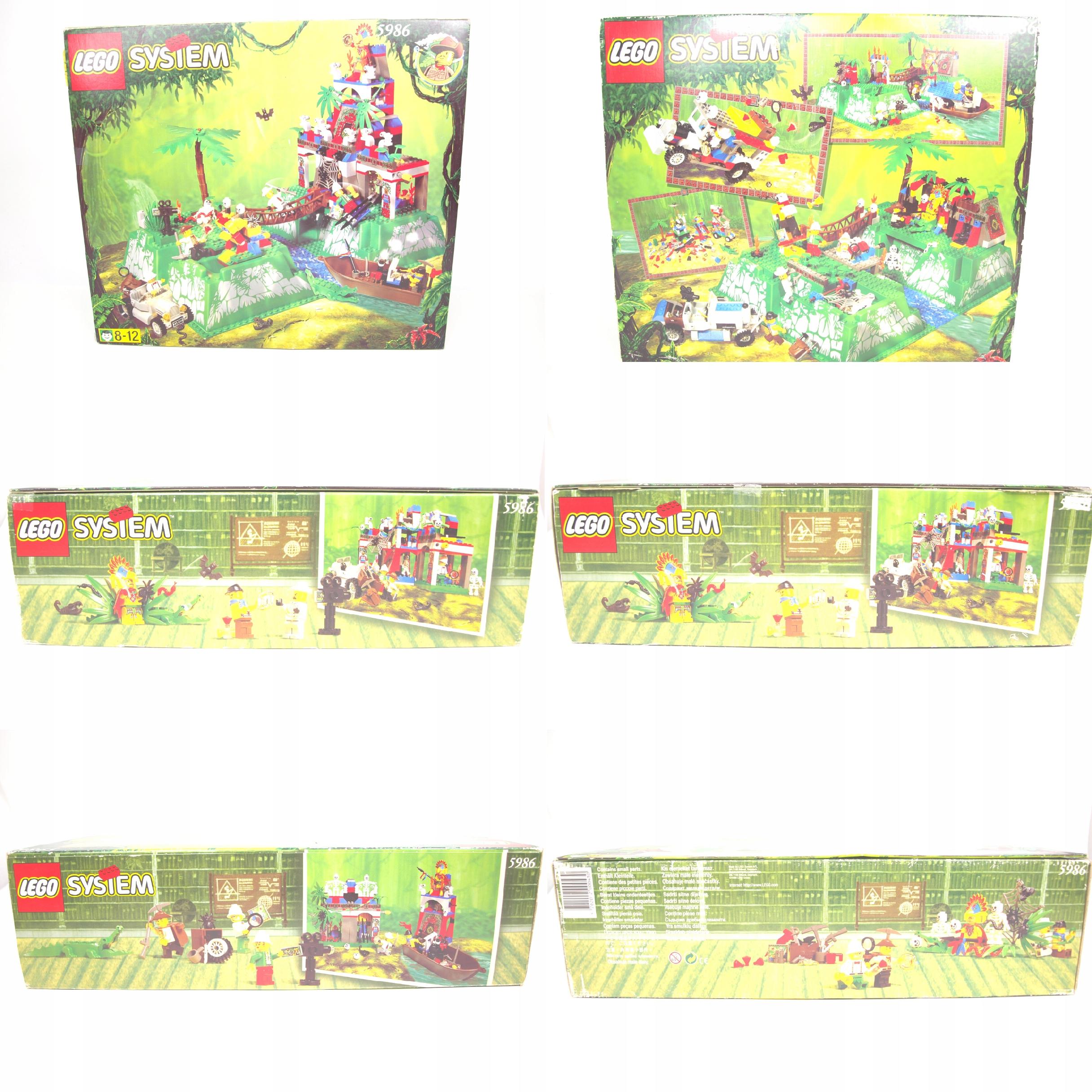 LEGO Adventurers Jungle 5986 Amazon Ancient Ruins Lata 90 System